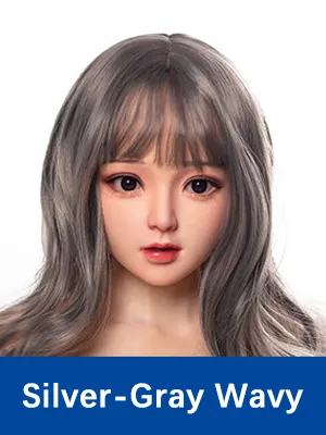 Long Silver-Grey Wavy Hair