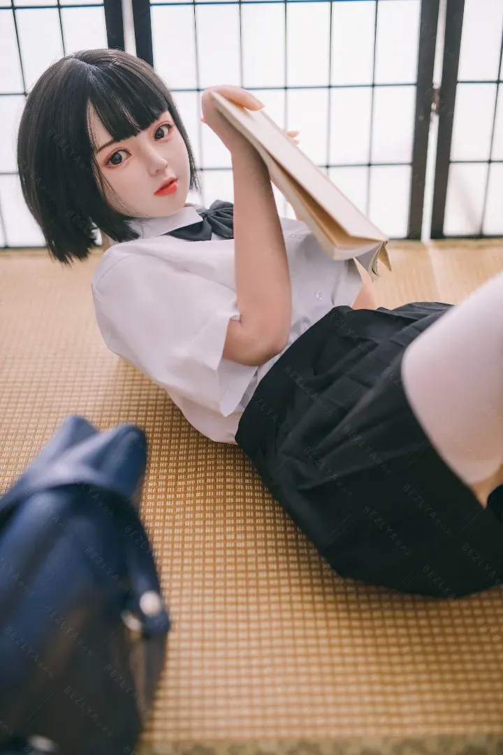 149cm (4ft11) C CUP Petite & Lifelike Silicone Head + TPE Body Hybrid Sex Doll Convallaria, Head Linlan