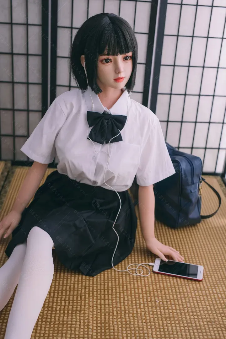 149cm (4ft11) C CUP Petite & Lifelike Silicone Head + TPE Body Hybrid Sex Doll Convallaria, Head Linlan