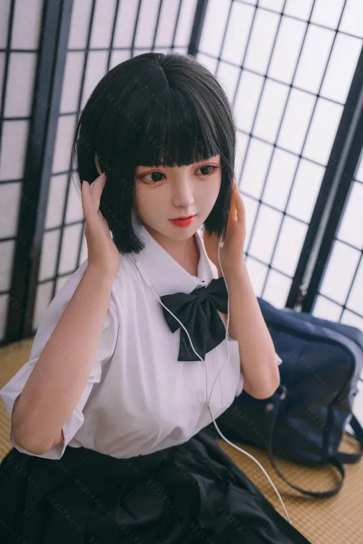 149cm (4ft11) C CUP Petite & Lifelike Silicone Head + TPE Body Hybrid Sex Doll Convallaria, Head Linlan