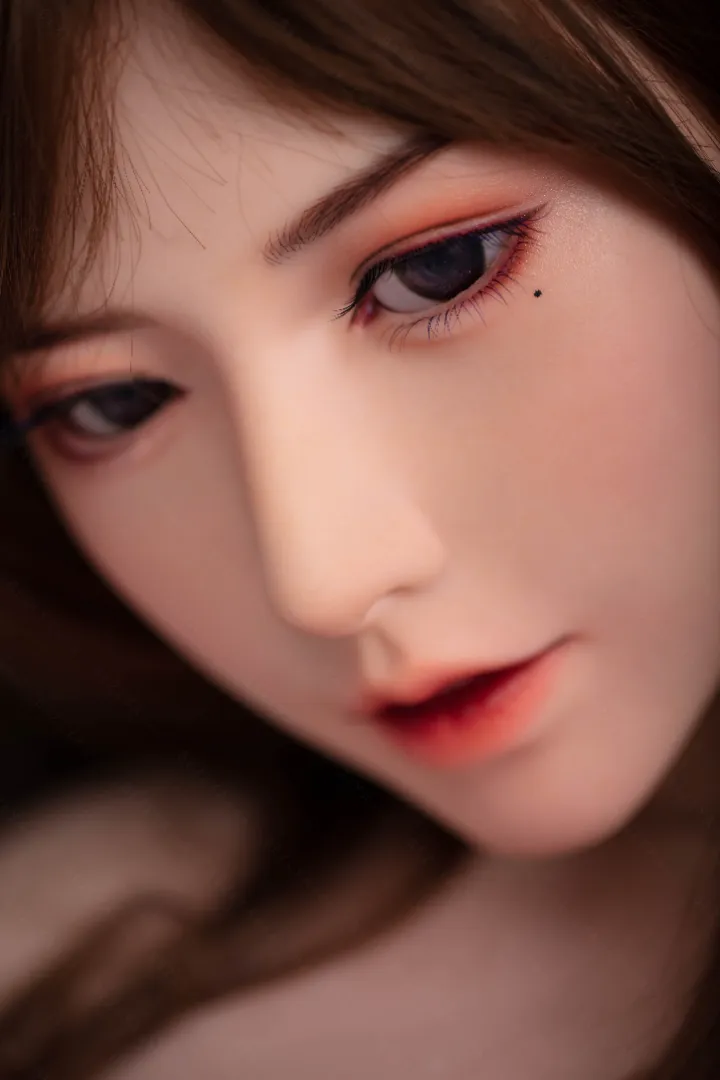 155cm (5ft1) A-Cup Silicone Head + TPE Body Hybrid Sex Doll Xiyan, Head Xiyan