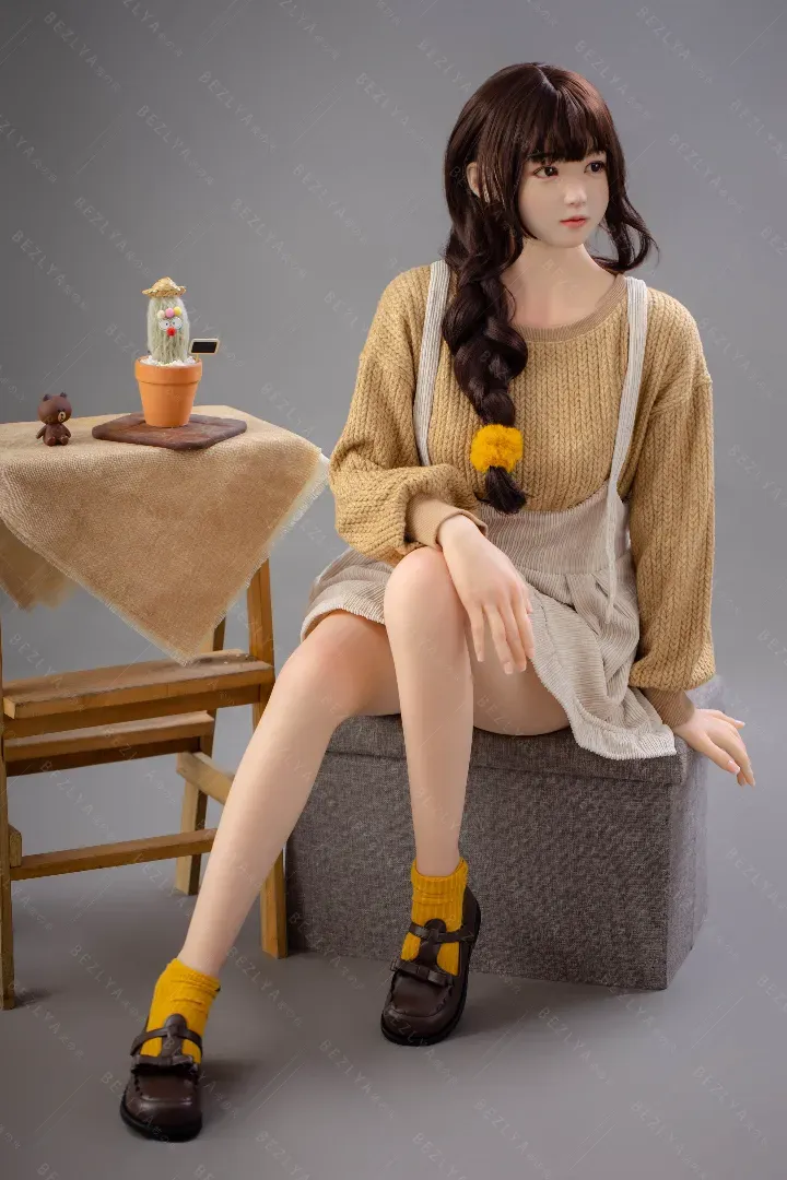 160cm (5ft3) A-Cup Lifelike Silicone Head + TPE Body Hybrid Sex Doll Fengxinzi, Head #N/A