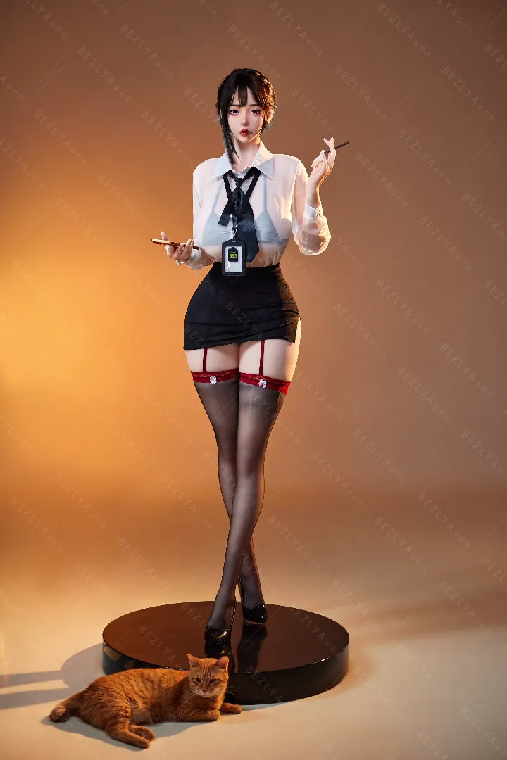 170cm (5ft7) Copa J TPE Muñeca sexual Melastoma Cabeza con mandíbula móvil