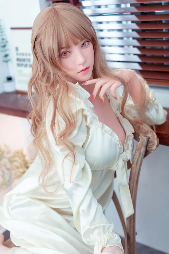 160cm (5ft3) B-Чашка Легкая Силиконовая Секс-кукла Голова Iris