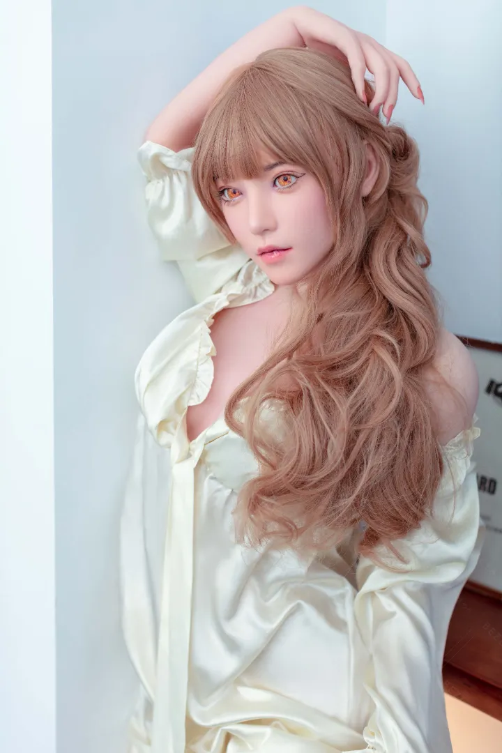 160cm (5ft3) B-Чашка Легкая Силиконовая Секс-кукла Голова Iris