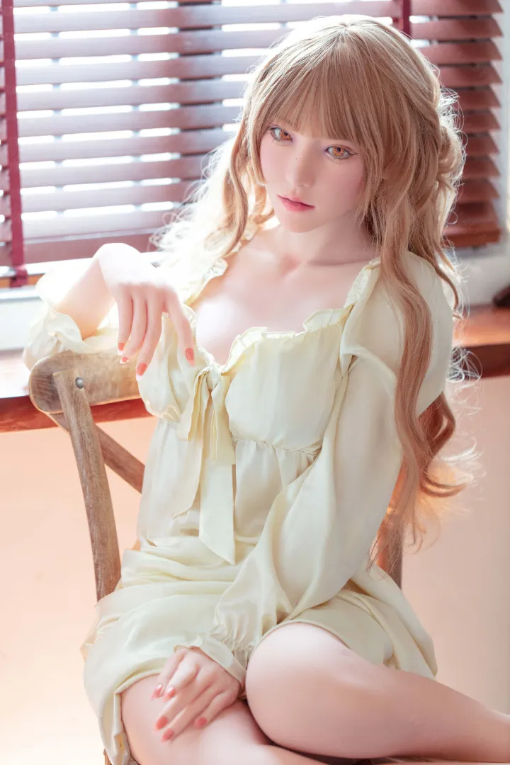 160cm (5ft3) B-Чашка Легкая Силиконовая Секс-кукла Голова Iris