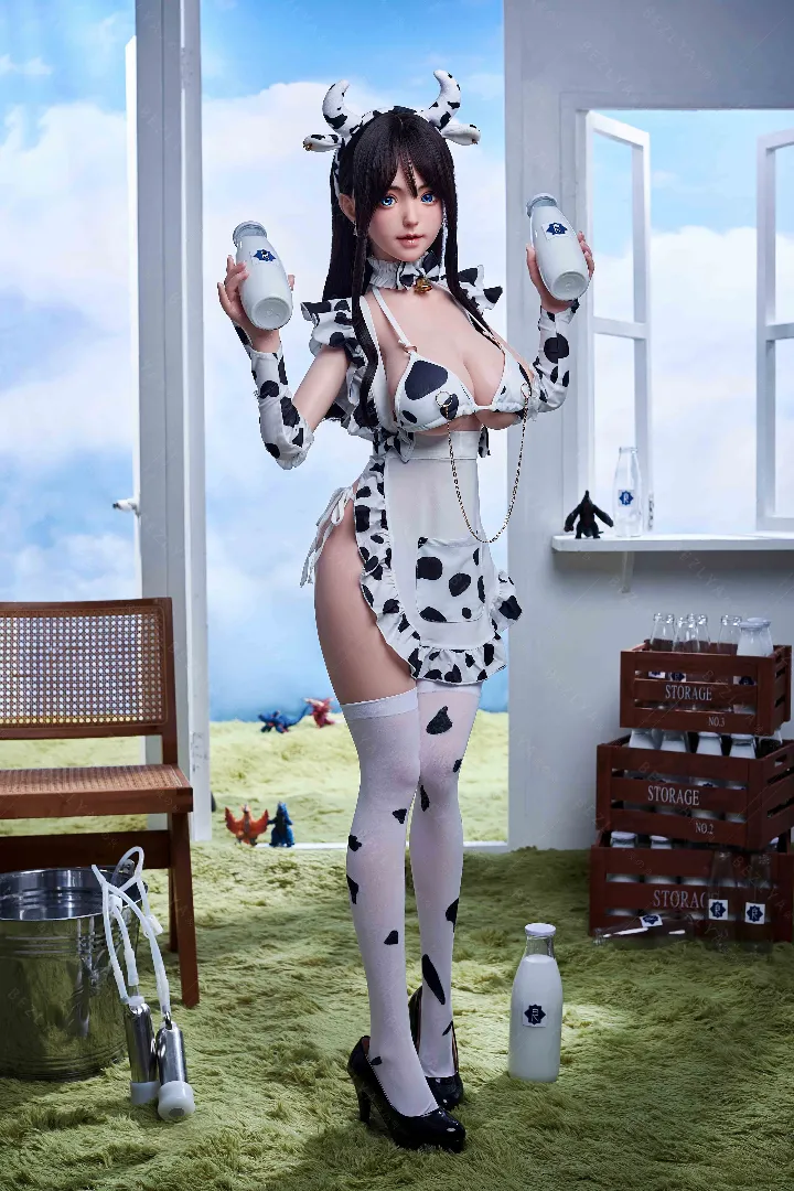 145cm (4ft9) G-Cup Lightweight Silicone Sex Doll, Head Pisum