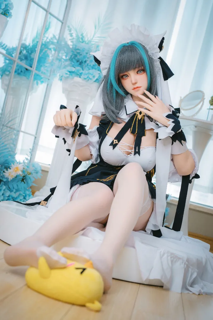 155cm (5ft1) E-Cup Lightweight Silicone Sex Doll, ROS Head Campanula