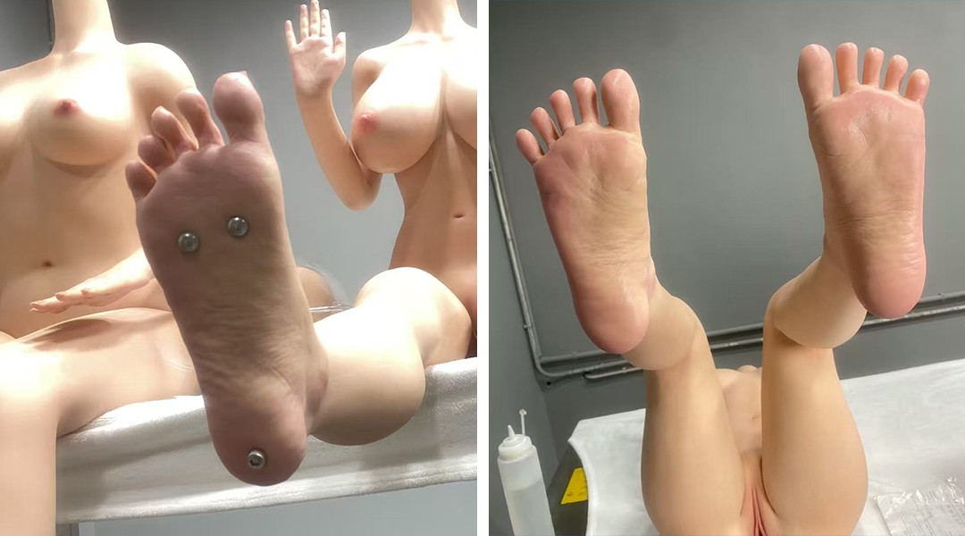 Bezlya dolls utilize a specialized three-point support system display