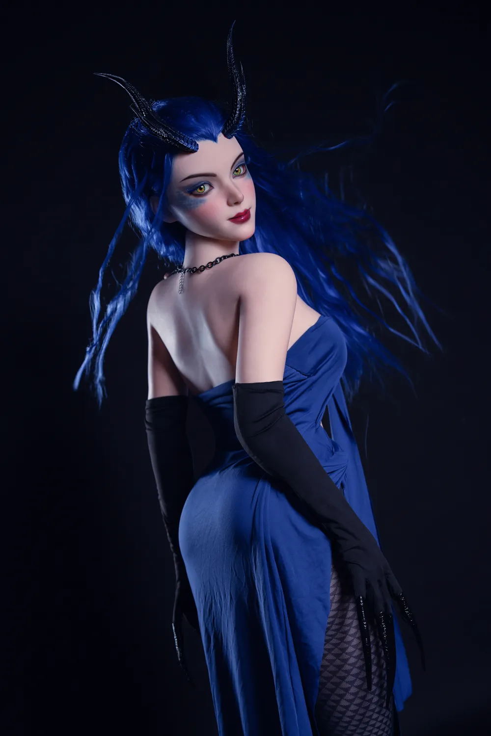 164cm (5ft5) D-Cup Cosplay Ratu Syaitan Nezha Seductive Silikon Penuh Silikon Anak Patung Seks Aorun Kepala #S36