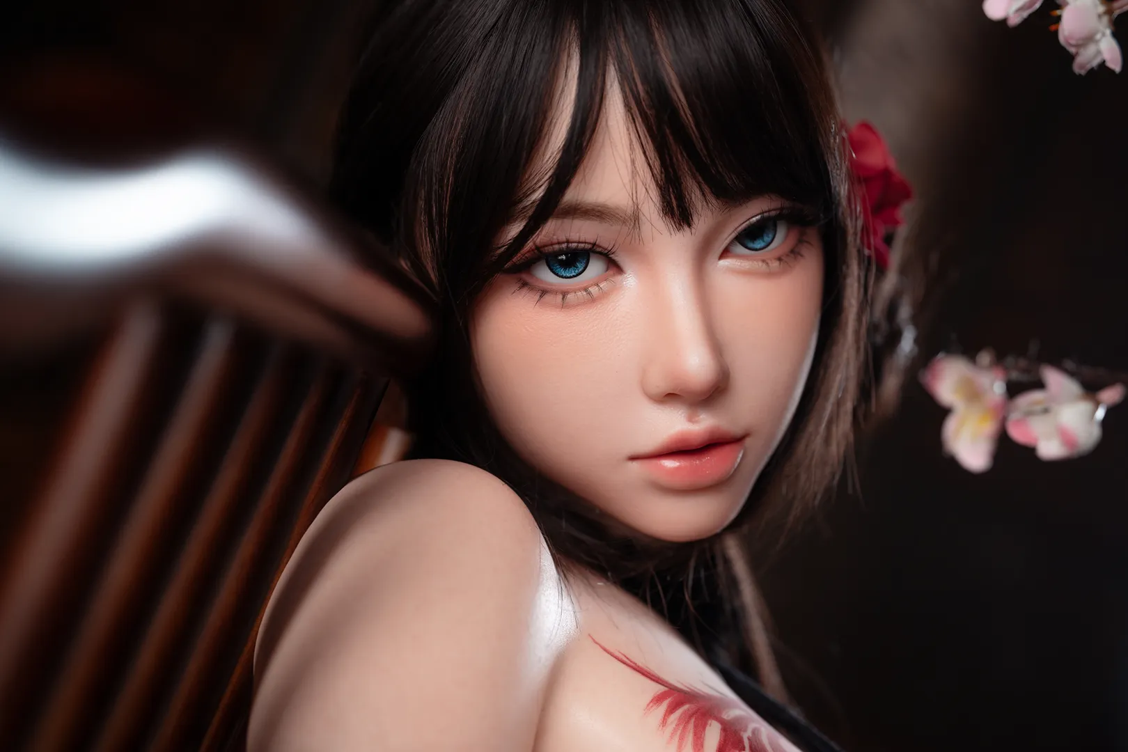 105cm (3ft5) Silicone Sex Doll Torso Wenwen, ROS Head #99B