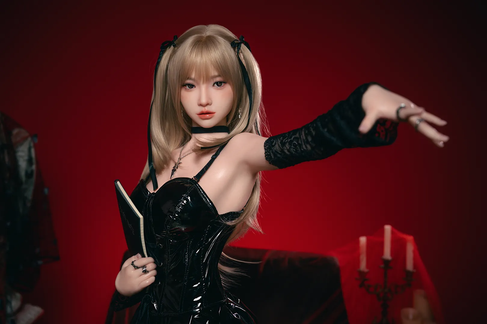 149cm (4ft11) Petite Chest Real skin texture Silicone Sex Doll xiaorou, ROS Head #103b